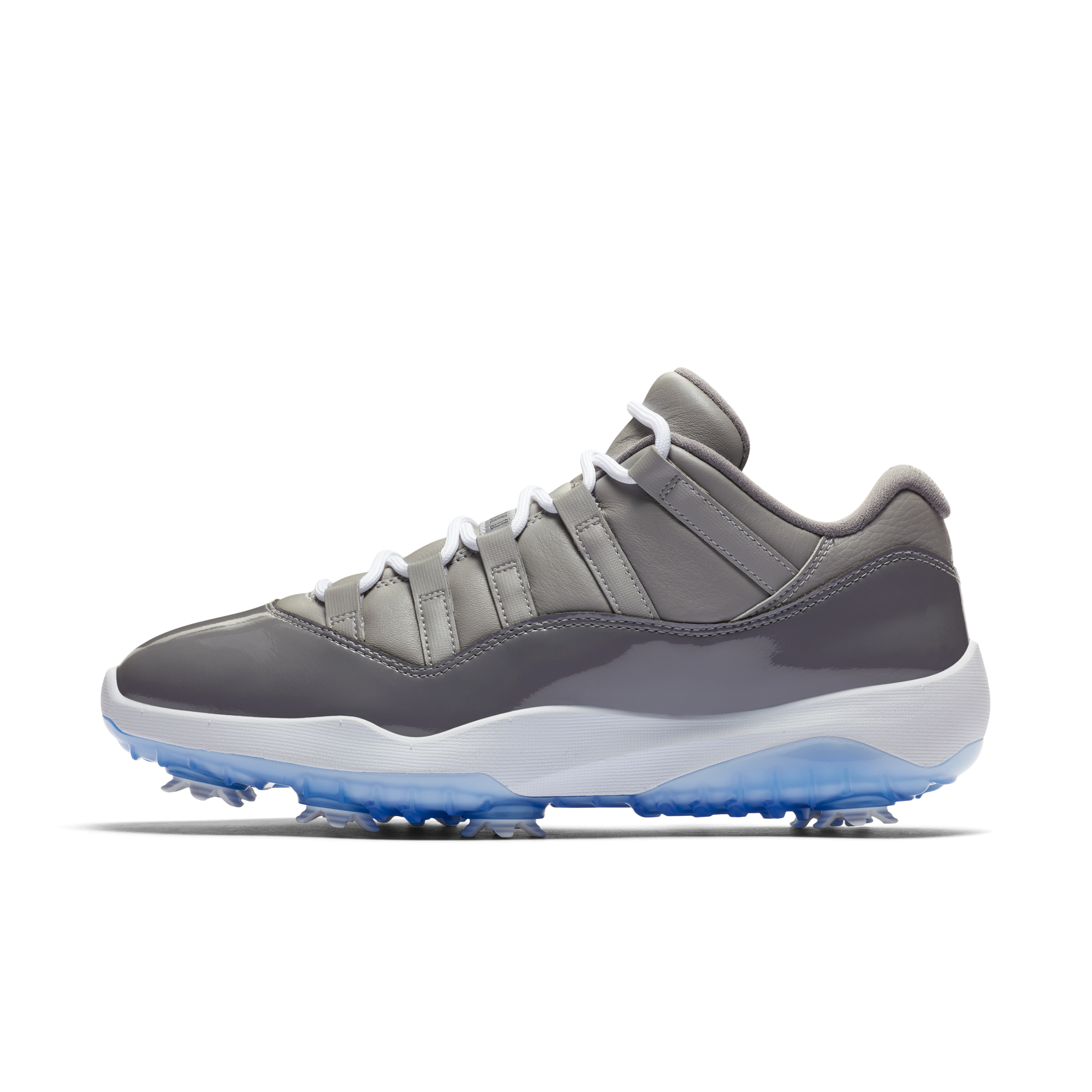Men's Air Jordan 11 Spiked Golf Shoe - Grey/White | JORDAN | Golf